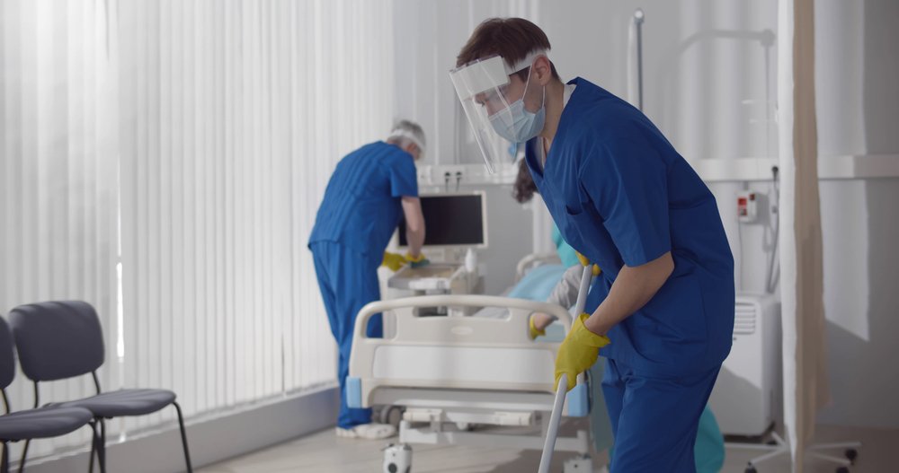 how often should hospitals be professionally cleaned